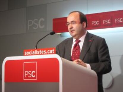 Miquel Iceta, portavoz del PSC.