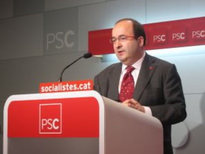 Miquel Iceta, portavoz del PSC.