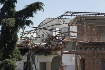 Aspecto de parte del convento derribado.