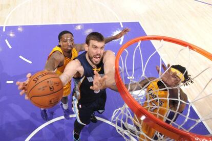 Marc Gasol, en un partido con los Grizzlies.