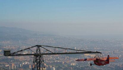 Hist&oacute;rica avi&oacute;n del parque del Tibidabo