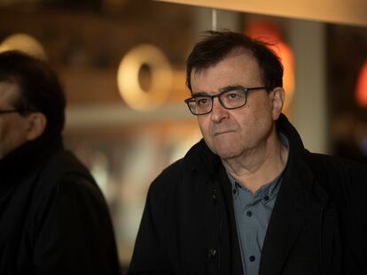 El escritor Javier Cercas, durante la presentación en Barcelona de su libro 'No callar', en 2023.