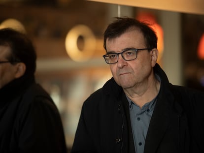 El escritor Javier Cercas, durante la presentación en Barcelona de su libro 'No callar'.