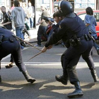 El menor detenido en la protesta de Madrid