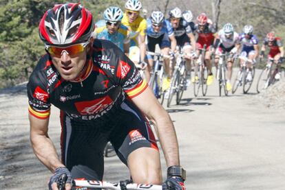 Alejandro Valverde, durante la última etapa de la París-Niza.