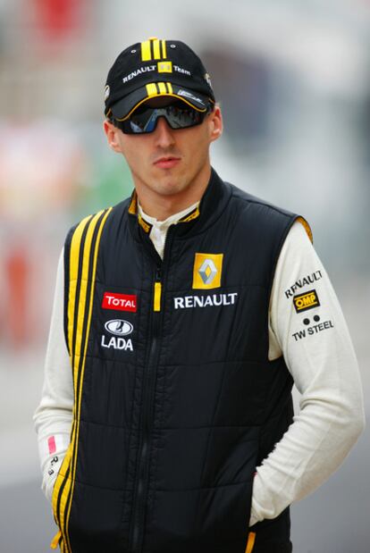 El polaco Robert Kubica, piloto de Lotus Renault.