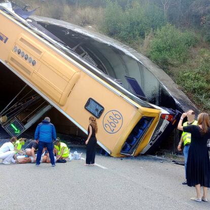 Accidente en la C-32 entre Tordera y Santa Susann