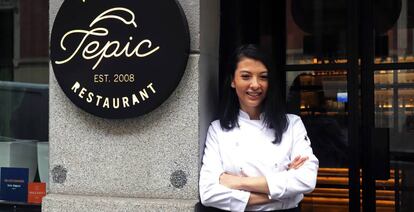 La cocinera Sara Herrera, de Tepic.