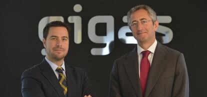 Diego Cabezudo y Mois&eacute;s Israel, consejero delegado y presidente de Gigas.