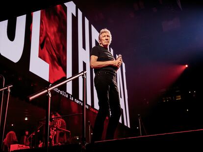 Roger Waters performs at Mediolanum Forum of Assago on March 31, 2023, in Milan, Italy.