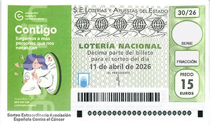 Décimo de Lotería Nacional del sábado 11 de abril de 2026