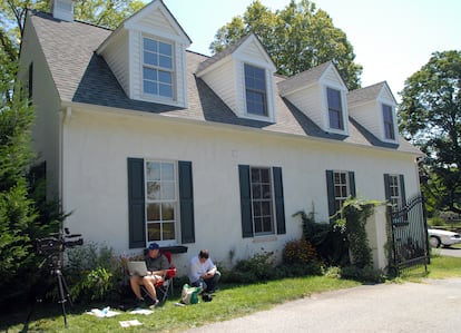 Entrada de la casa de Joe Biden en Greenville, Delaware; una de las mansiones georgianas en las que al presidente electo de Estados Unidos le gusta invertir. |