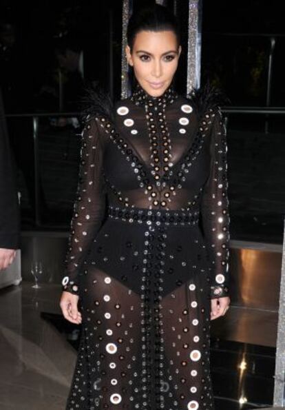 Kim Kardashian en los premios CFDA.