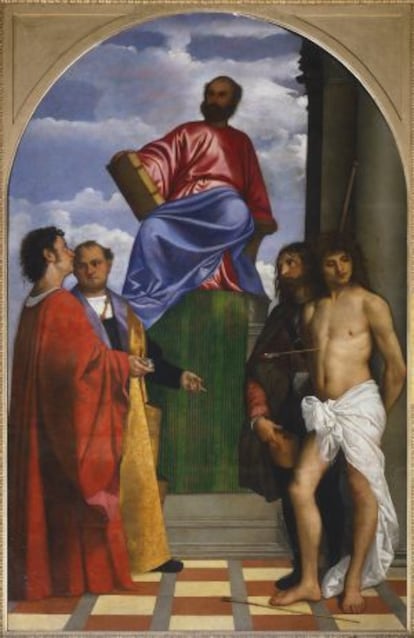 'San Marcos entronizado', de Tiziano.