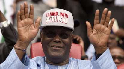 El candidato presidencial nigeriano Atiku Abubakar, el pasado octubre en Port Harcourt. 