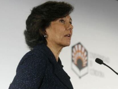 La presidenta del Santander, Ana Bot&iacute;n. 