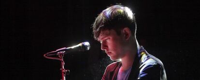 James Blake, durante el concierto en la Sala Kapital.