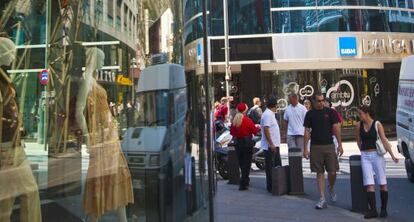 Vista de la calle Meritxell, de Andorra la Vella.