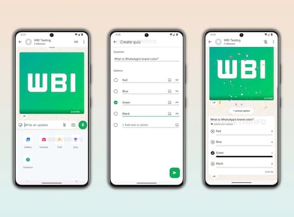 Nueva función de cuestionario en los canales de WhatsApp