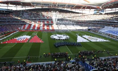 Cerimònia d'obertura de la final de Champions de Lisboa, el maig passat.