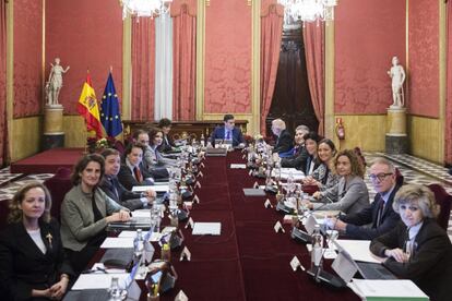 Consejo de Ministros del gobierno de España en la Llotja de Barcelona. 