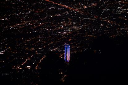 Vista aérea de la ciudad de Bogotá.