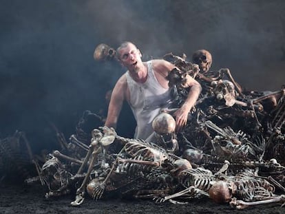 El actor franc&eacute;s Philippe Girard en &#039;El rey Lear&#039;, de Shakespeare, dirigida de Olivier Py.