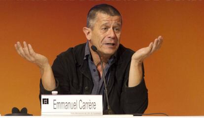Emmanuel Carrère este miércoles en la FIL.