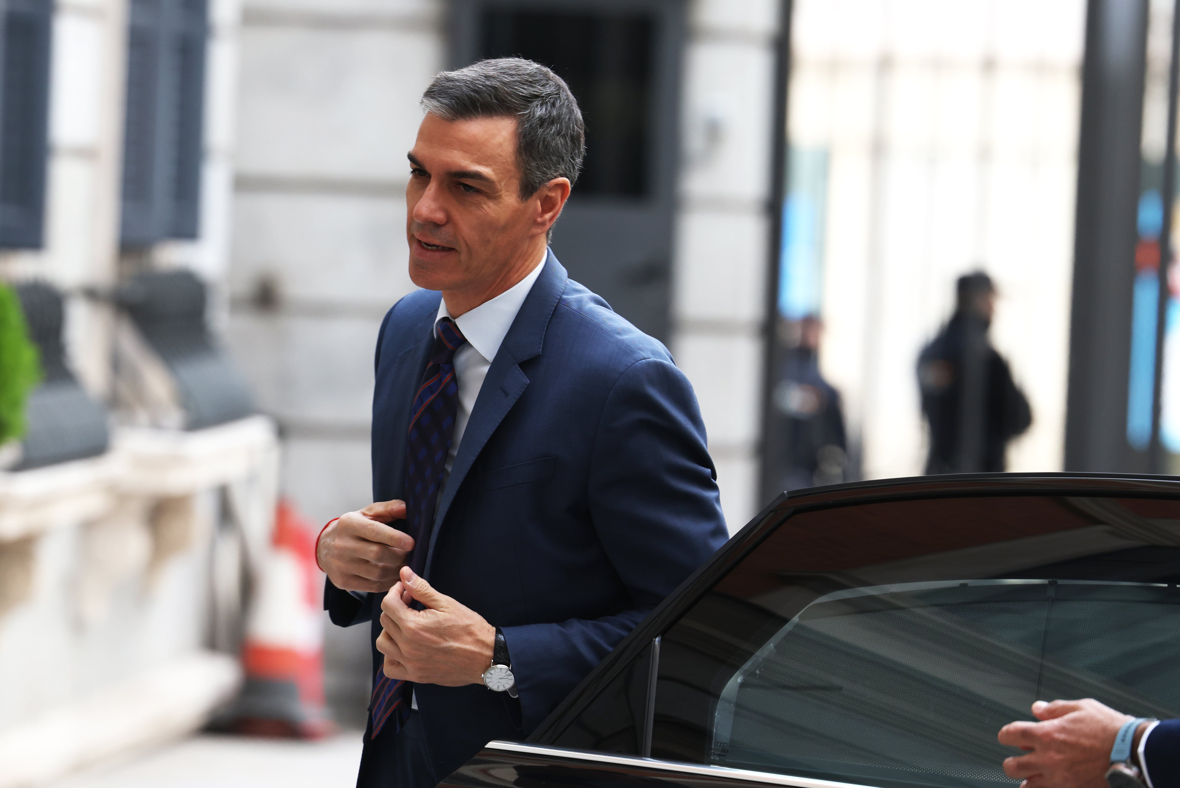 El presidente del Gobierno, Pedro Sánchez, a su llegada al Congreso, la semana pasada.