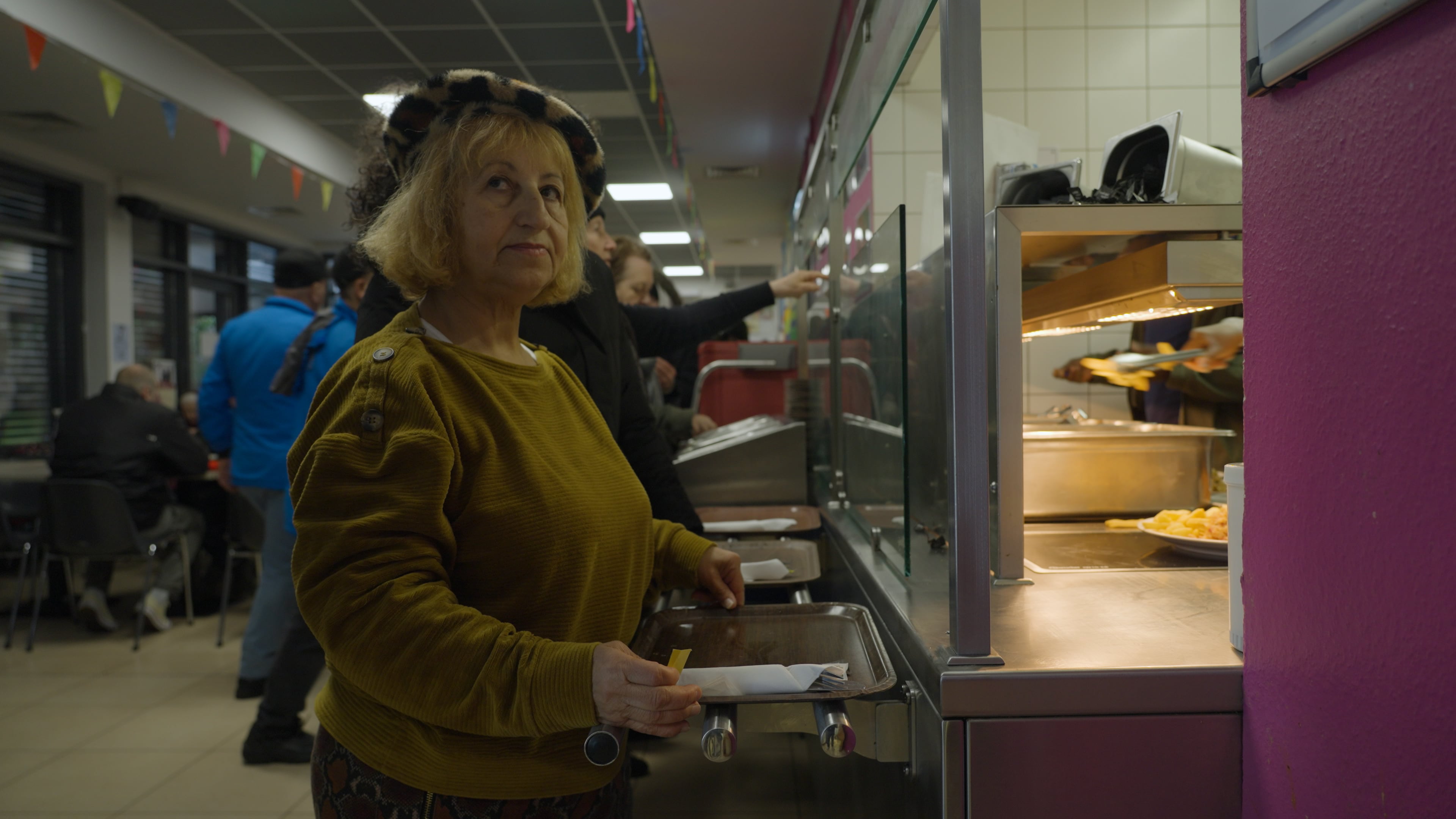 Madame Moufida, en el comedor social el día 19. 