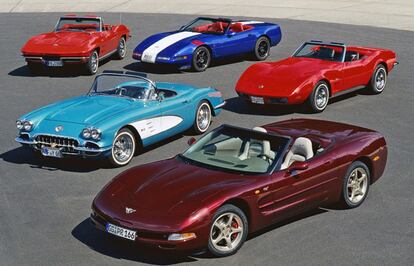 50 años de Corvette: 5 generaciones (C1 - C5)