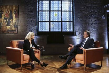 Entrevista a Artur Mas a TV3.