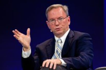 El presidente ejecutivo de Google, Eric Schmidt