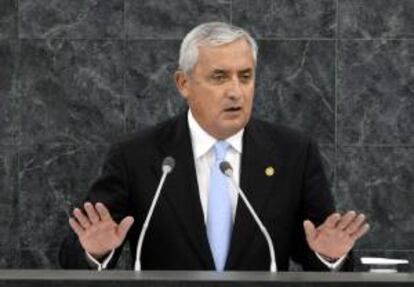 En la imagen, el presidente de Guatemala, Otto Pérez Molina. EFE/Archivo