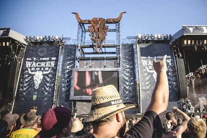 Escenario del Wacken Open Air festival, este miércoles 1 de agosto.