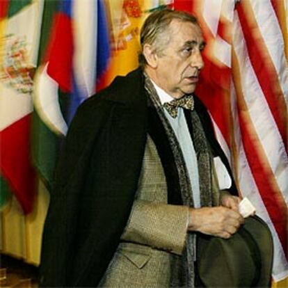 El embajador de España en la ONU, Inocencio Arias, ayer, en la sede de Nueva York.