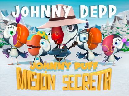 Cartel promocional de la película de animación 'Johnny Puff. Misión secreta', en cines el 5 de abril.