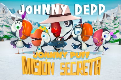 Cartel promocional de la película de animación 'Johnny Puff. Misión secreta', en cines el 5 de abril.