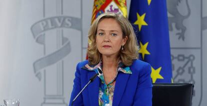 La vicepresidenta tercera y ministra de Asuntos Económicos, Nadia Calviño.