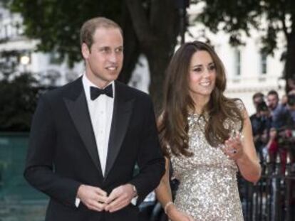 Guillermo y Kate, el pasado jueves en Londres.