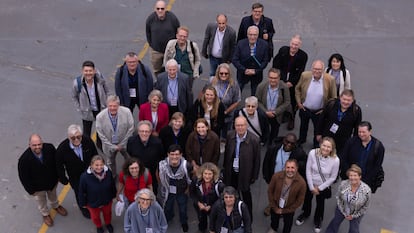 Defensores del lector internacionales tras su reunión anual, celebrada esta semana en la sede de EL PAÍS.