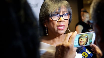 A presidenta da Academia de Cinema, Cheryl Boone Isaacs, na segunda-feira em Los Angeles.