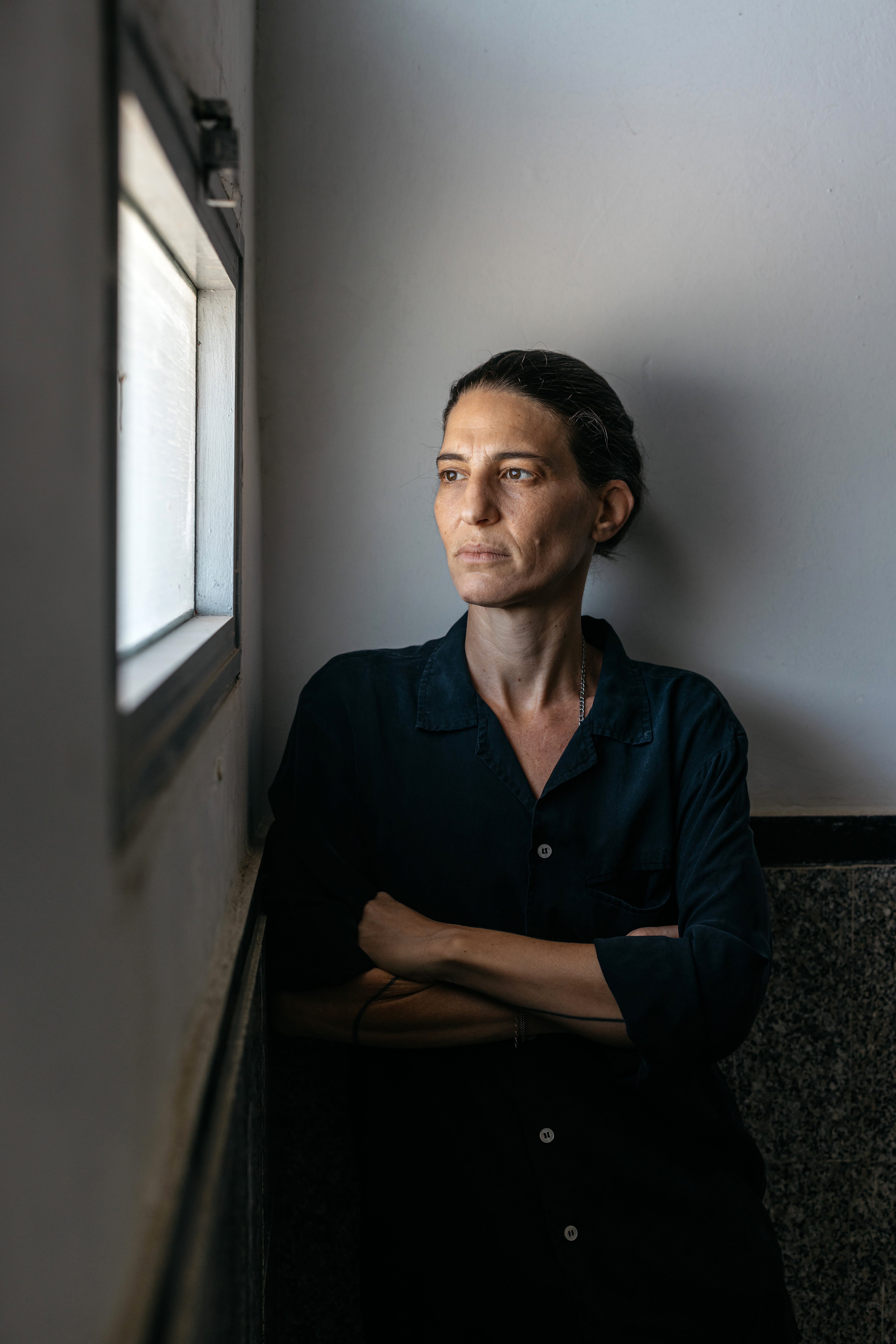 Yuli Novak, el pasado miércoles en Tel Aviv, antes de la entrevista.