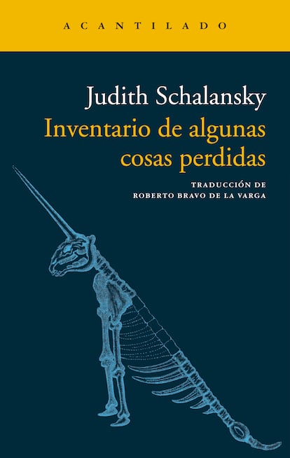 portada 'Inventario de algunas cosas perdidas', JUDITH SCHALANSKY. EDITORIAL ACANTALIDO