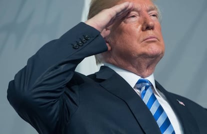 Trump, el pasado viernes en un acto militar en Washington