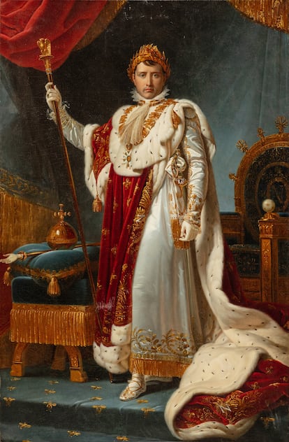 El cuadro 'Napoleón con ropas de coronación' (1804, de Baron Gérard.