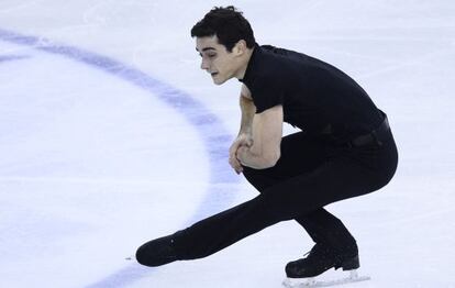 Javier Fernandez, durante el programa corto en el Grand Prix.