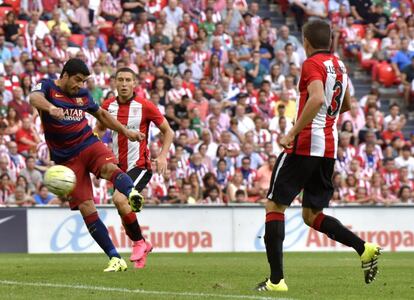 Luis Suárez consigue el 0 a 1