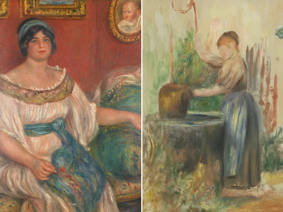 'Madame Colonna Romano' (izquierda) y 'Jeune femme au puits'.