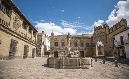 Plaza de los Leones, en Baeza (Jaén).